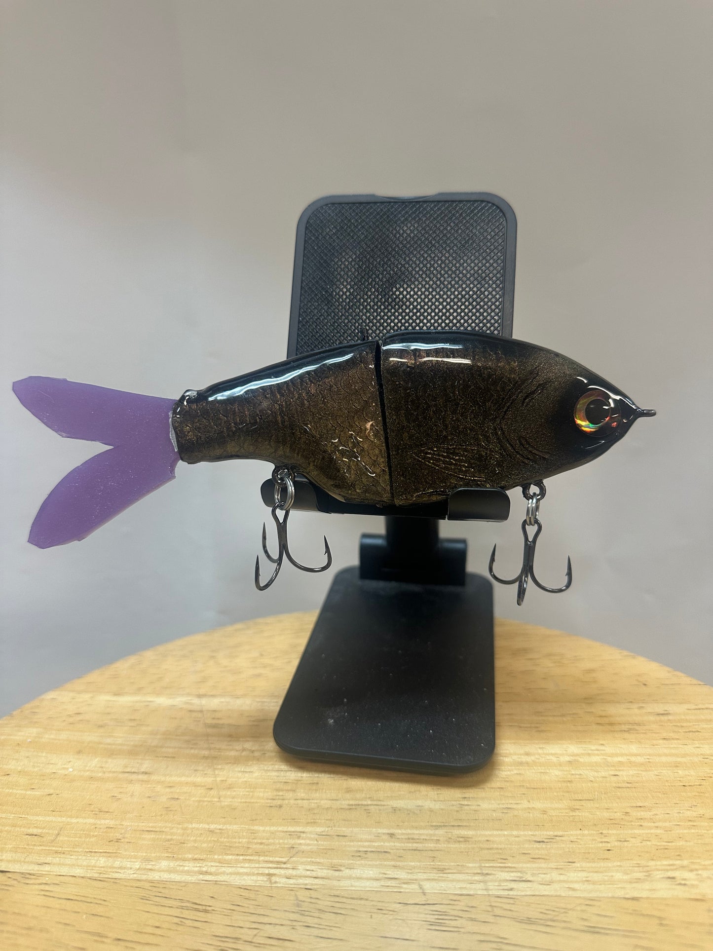 Hero muck shad purple tail